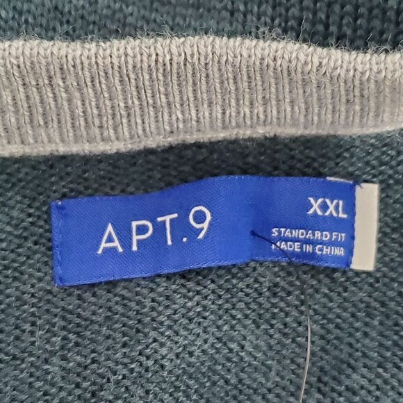 Apt. 9 Modern Luxe Standard Fit Color Block Merino Wool Blend  Sweater NEW XXL - Picture 9 of 16
